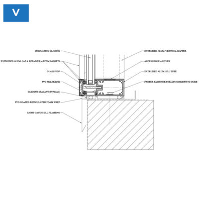 CAD-Details-V-Sill-Section-Capped